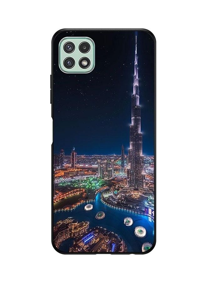 كوفرنيكس غطاء حماية واقٍ بطبعة منظر ليلي لوسط المدينة لهاتف سامسونج جالاكسي A22 متعدد الألوان - Image 1