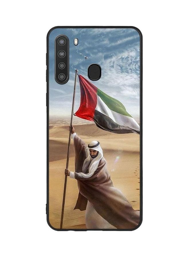 Covernex Zayed Planted UAE Flag Protective Case Cover For Samsung Galaxy A21 Multicolour - Image 1