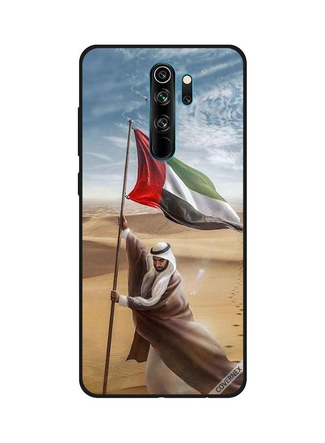 كوفرنيكس غطاء حماية واقٍ لهاتف شاومي ريدمي نوت 8 برو تصميم زايد ينصب علم الإمارات العربية المتحدة