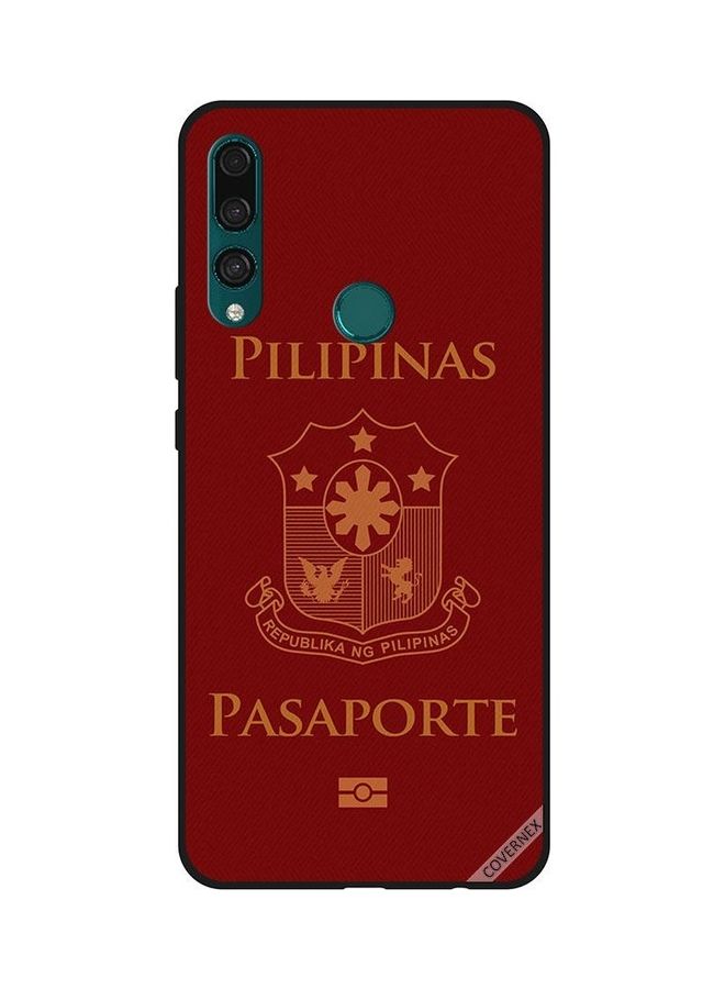 Covernex Huawei Y9 Prime 2019 Protective Case Cover Printed Featuring Pilipinas Passport DESIGN_0220 - Image 1