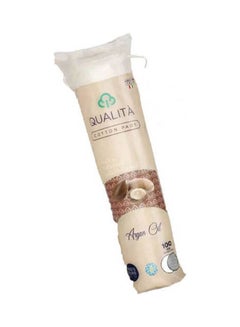 QUALITA 100-Piece Cotton Pads Argan Oil Multicolour  - Image 1