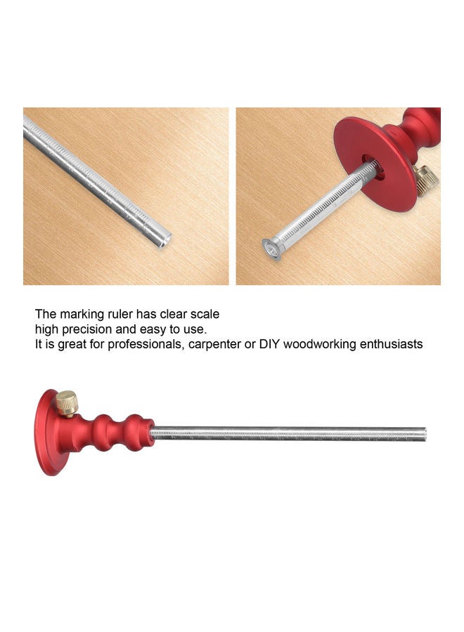 Wood Marking Gauge Silver/Red