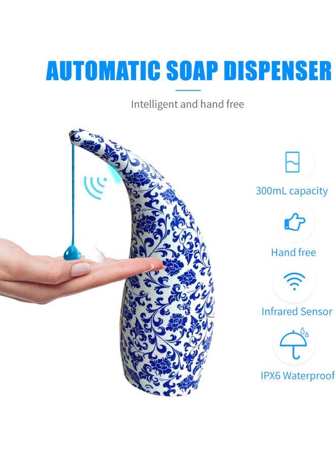 Automatic Soap Dispenser Blue/White 300ml  - Image 1