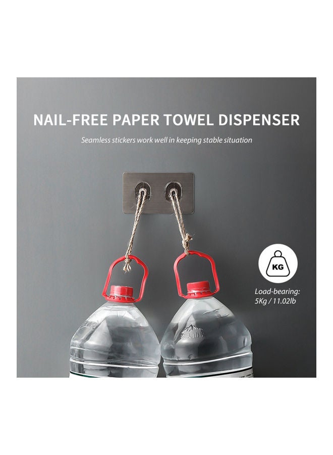 Wall Mounted Paper Towel Dispenser White/Black 17.5 X 15.5 X 17cm
