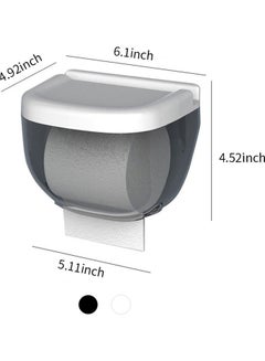 Generic Wall Mounted Paper Towel Dispenser Black/White 4.92 X 6.1 X 4.52inch  - Image 3