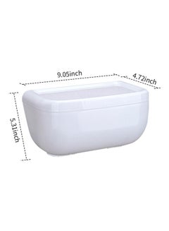 Generic Wall Mounted Paper Towel Dispenser White 5.31 X 9.05 X 4.72inch  - Image 2
