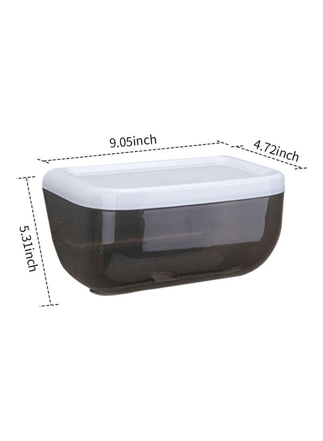 Generic - Wall Mounted Paper Towel Dispenser Black/White 5.31 X 9.05 X 4.72inch - Image 1