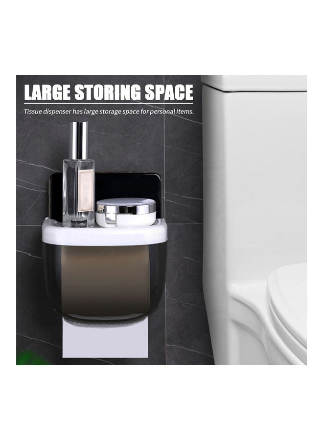 Generic - Wall Mounted Paper Towel Dispenser Black/White 5.31 X 9.05 X 4.72inch - Image 1