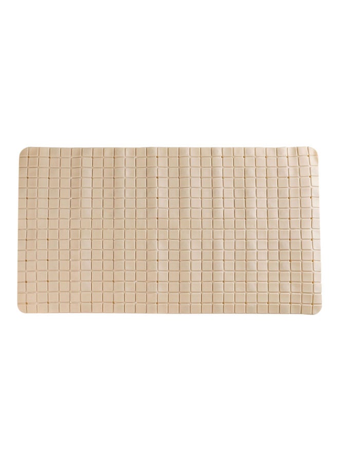 Non-Slip Bathtub PVC Soft Mat with Drain Holes Beige 14.96 X 28.34inch  - Image 1