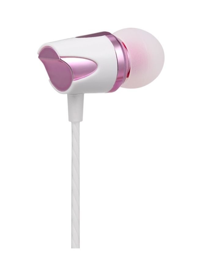 سماعة أذن داخلية سلكية محمولة بمنفذ USB Type-C مزودة بميكروفون أرجواني/ أبيض - Image 3