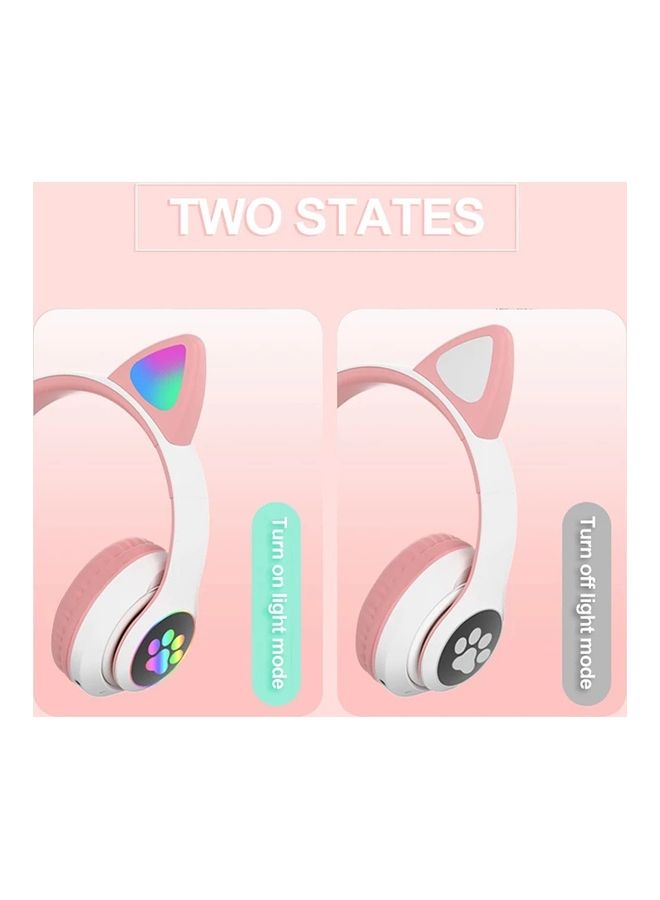 STN-28 Foldable Wireless Glowing Cat Headphones With Microphone  - Image 5