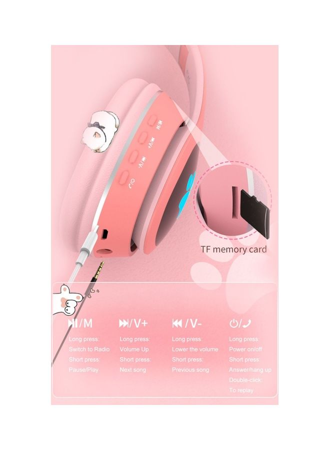 L400 Glowing Cat Wireless Earphones Wireless With Microphone - Image 2