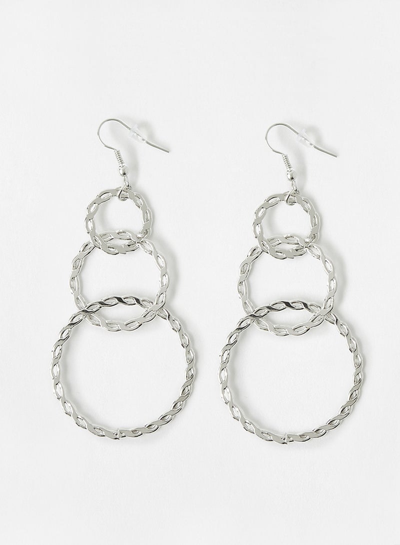 Sivvi x D'Atelier - Cut-Out Detail Hoop Earrings - Image 1
