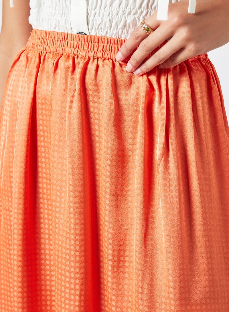 Aila - Comfortable Stylish Skirt Orange - Image 1