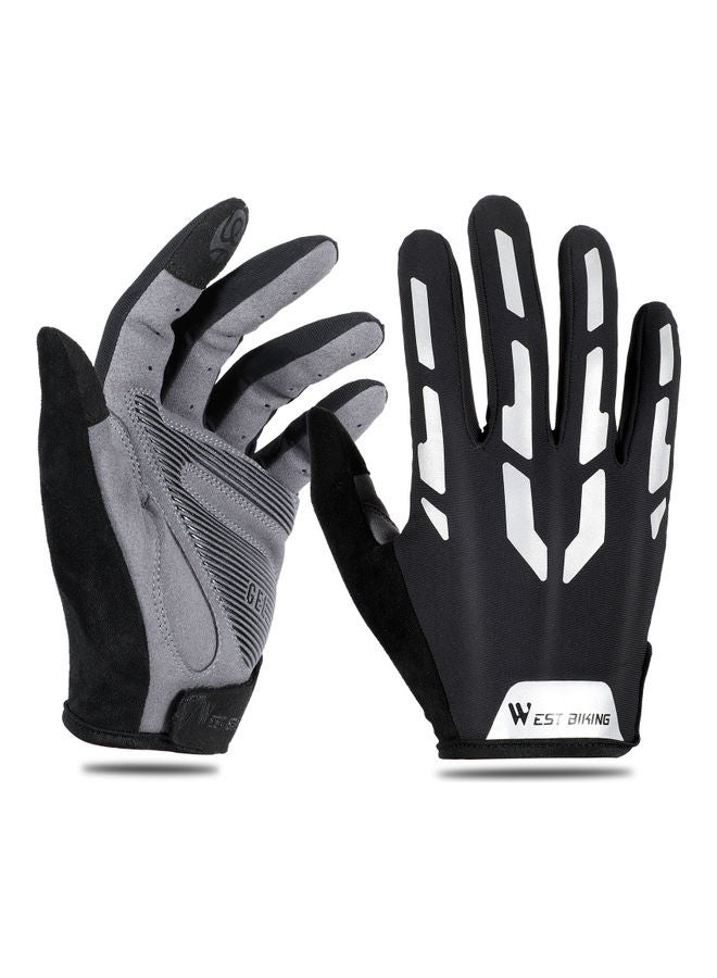 WEST BIKING Long Finger Breathable Road Bicycle Glove XL - Image 1