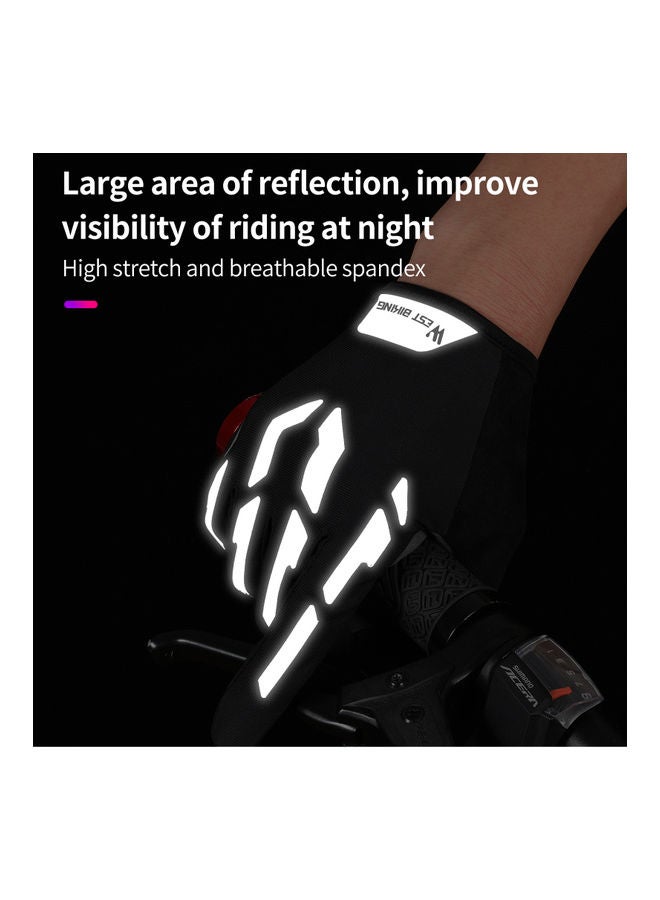WEST BIKING Long Finger Breathable Road Bicycle Glove XL - Image 2