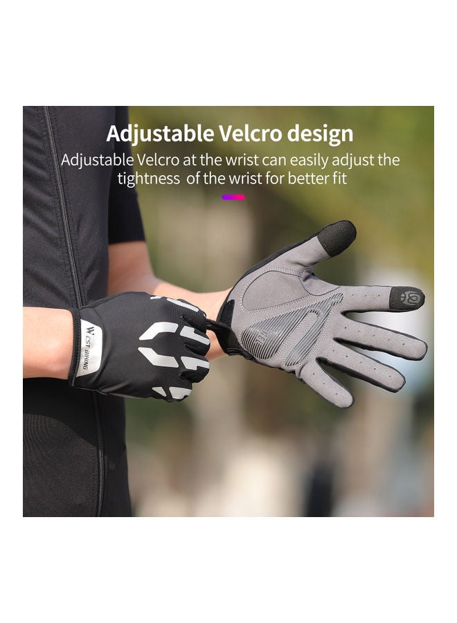 WEST BIKING Long Finger Breathable Road Bicycle Glove XL - Image 5