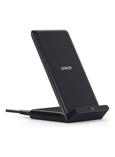 شاحن لاسلكي، حامل PowerWave، معتمد من Qi لهواتف iPhone 12، 12 Mini، 12 Pro Max، SE، 11، 11 Pro، 11 Pro Max، XR، XS Max، شحن سريع 10 واط Galaxy S20، S10، S9، S8، Note 10 (لا يوجد محول تيار متردد)