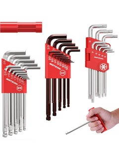 35-Piece Allen Wrench Kit Silver/Brown