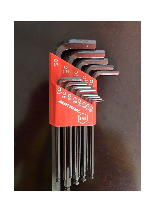 Meterk - 35-Piece Allen Wrench Kit Silver/Brown - Image 1
