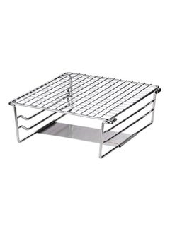CAMPINGMOON Camping Folding Stove Grill with Supporting Plate 7.9x7.5inch