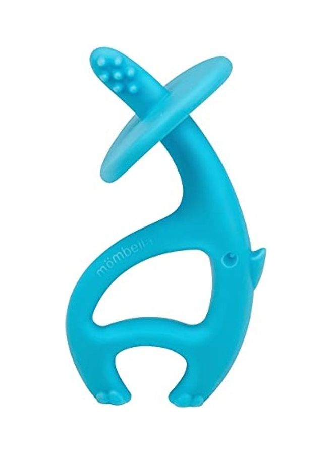 Mombella - Dancing Elephant Silicone Baby Teether And Toothbrush - Image 1