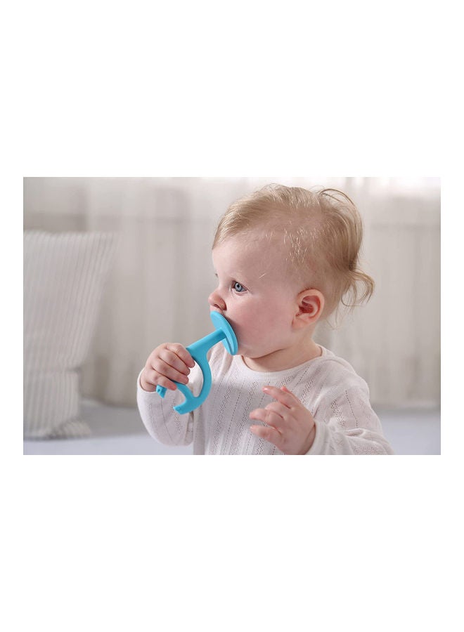 Mombella - Dancing Elephant Silicone Baby Teether And Toothbrush - Image 1