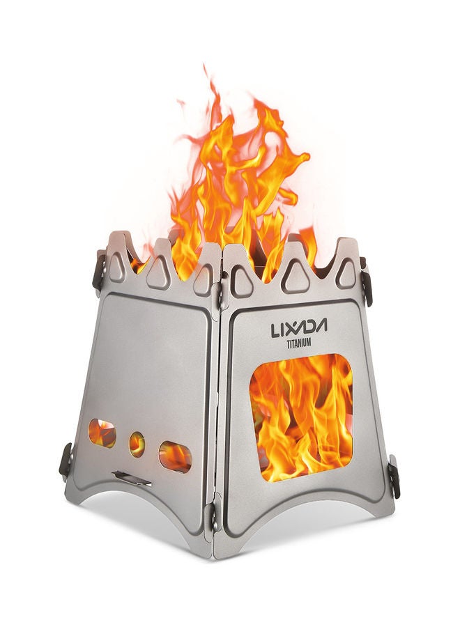 LIXADA - Camping Folding Titanium Wood Stove 20x1.50x18cm - Image 1