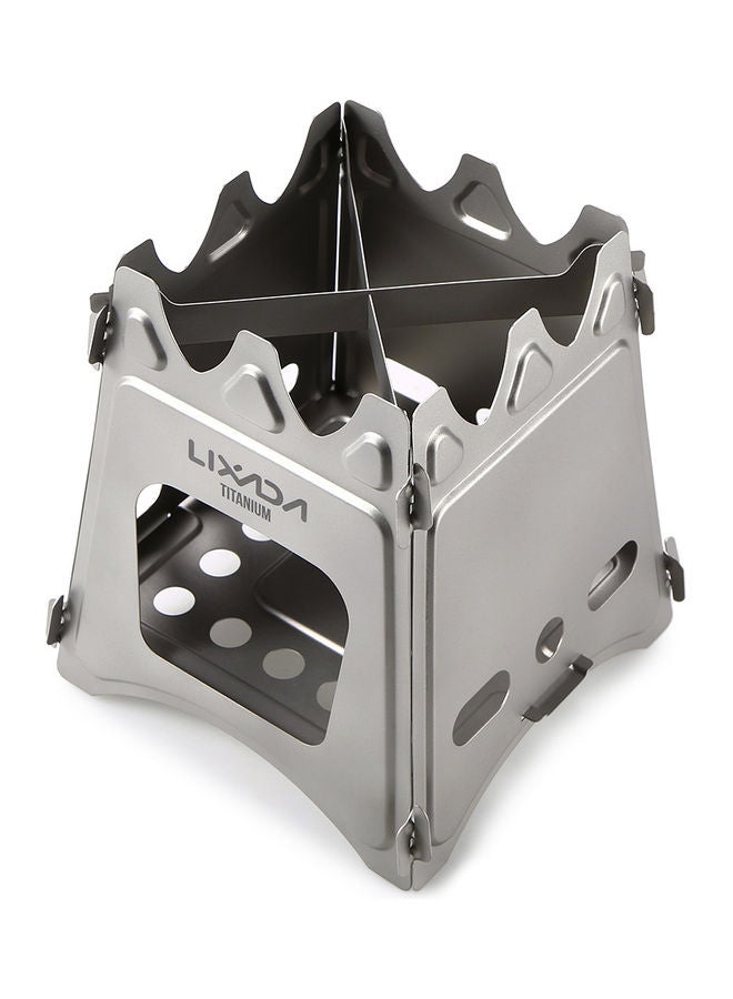 LIXADA - Camping Folding Titanium Wood Stove 20x1.50x18cm - Image 1