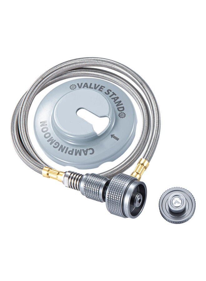 كامبينج مون خرطوم محول لموقد الغاز للتخييم مع قاعدة تثبيت 25.00*4.00*17.80سم - Image 1