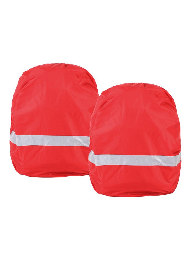 2-Piece Reflective Waterproof Backpack Cover Set 23x2.5x14cm - Image 1