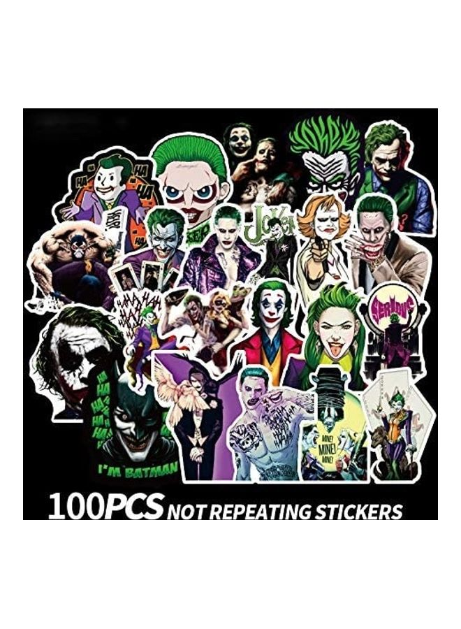 ملصقات بتصميم شخصية الجوكر من 100 قطعة - Image 1