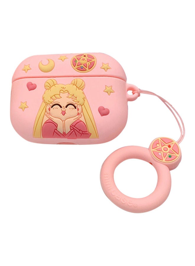 Generic Headset Protective Case For AirPods Pro Pink/Yellow  - Image 1