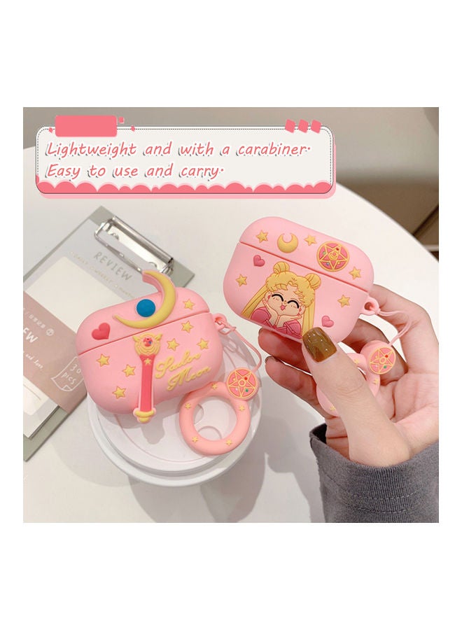 Generic Headset Protective Case For AirPods Pro Pink/Yellow  - Image 3