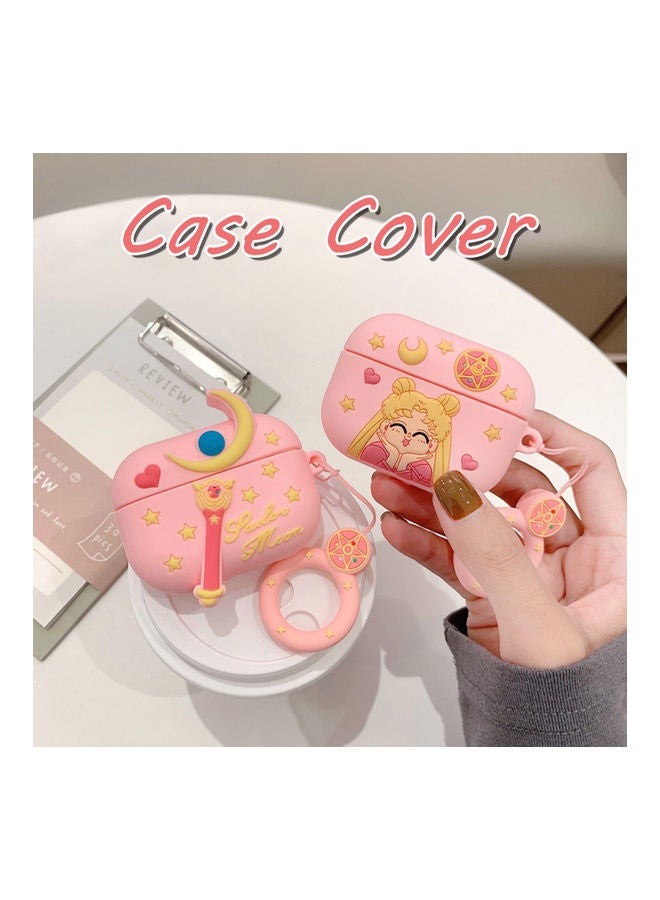 Generic Headset Protective Case For AirPods Pro Pink/Yellow  - Image 4