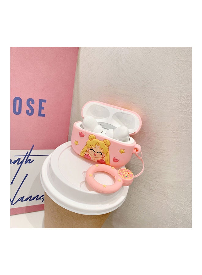 Generic Headset Protective Case For AirPods Pro Pink/Yellow  - Image 5