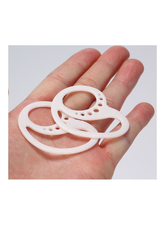 2-Piece Non-Slip Silicone Ear Hooks Set White - Image 5