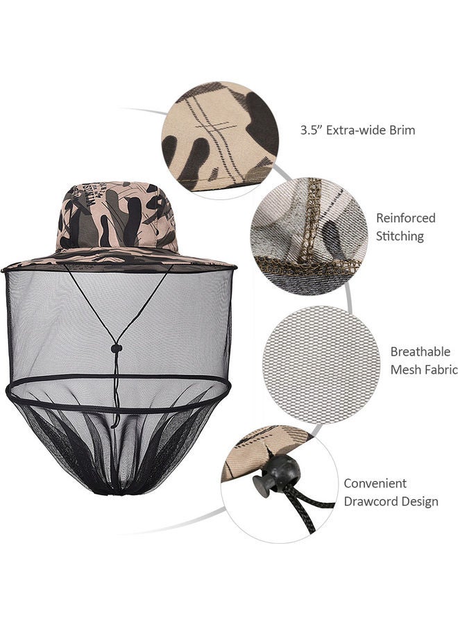 Outdoor Foldable Sun Protection Hat With Head Net 37cm - Image 4