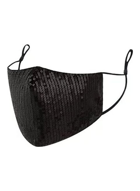 Reusable Anti-Dust Sequins Face Mask For Party