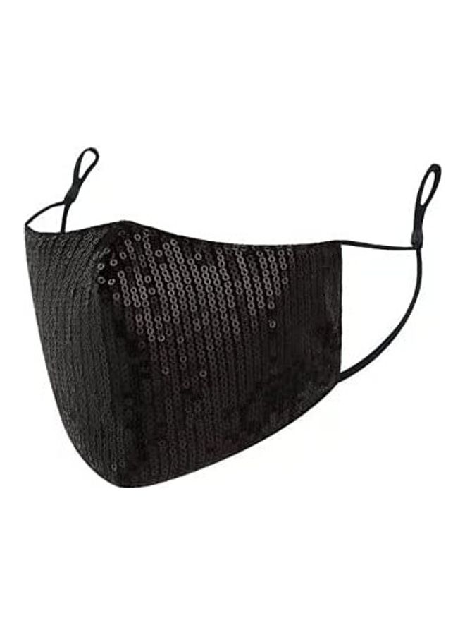 Reusable Anti-Dust Sequins Face Mask For Party