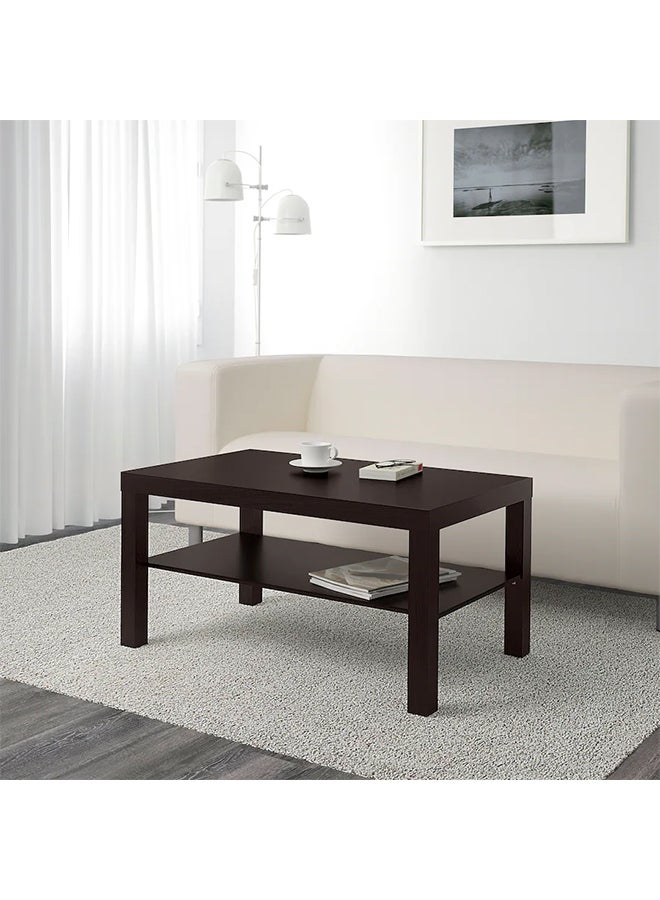 WK - Open Shelf Coffee Table Brown 90x55x45cm - Image 1