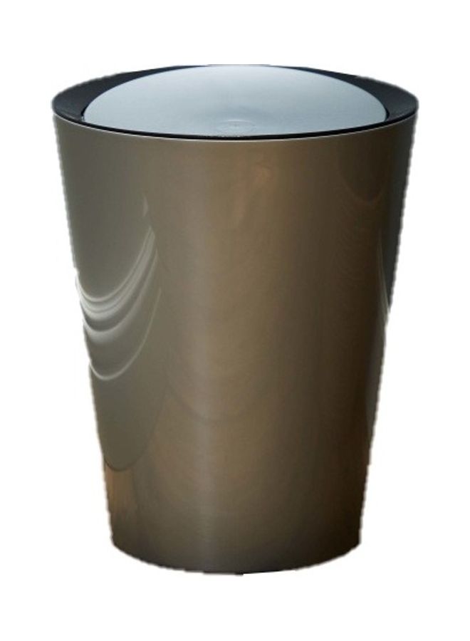 Generic Garbage Waste Bin Silver 8.5Liters 