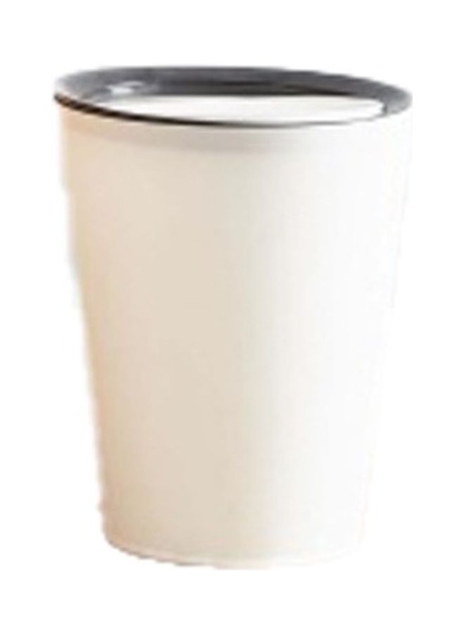 Garbage Waste Bin White 8.5Liters 