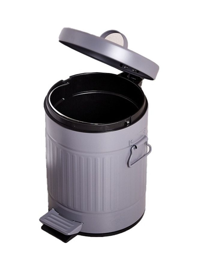 Generic Garbage Waste Bin Silver 5Liters 
