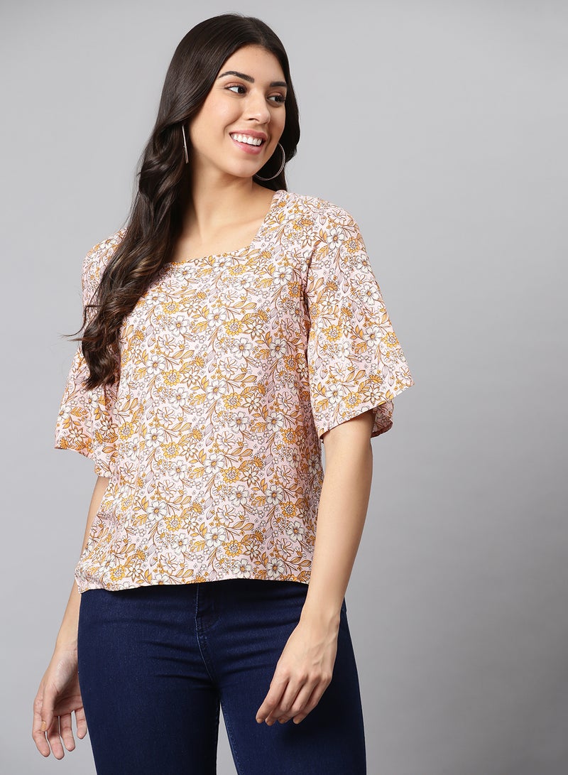 Aila Basic Casual Top Multicolour  - Image 1