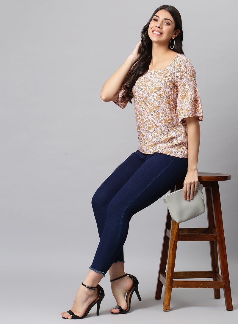 Aila Basic Casual Top Multicolour  - Image 3
