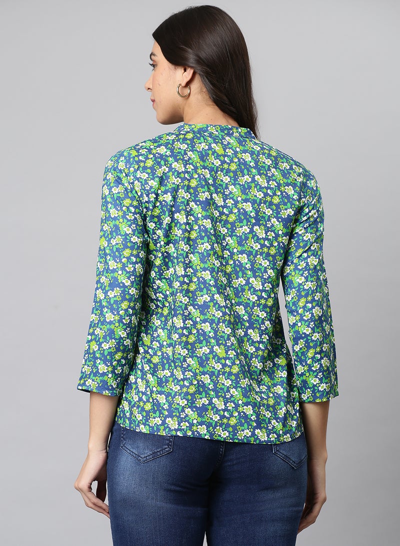 Aila - Basic Casual Top Green - Image 1