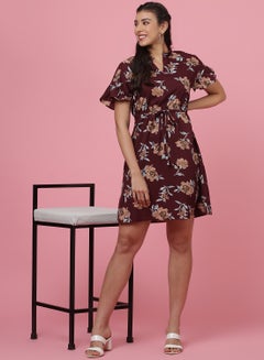 OFFROAD Casual Mini Dress Red  - Image 3