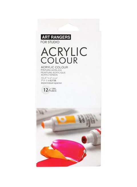Acrylic Colors Set Of 12 Tubes 12Ml Multicolour