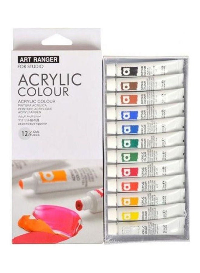 Acrylic Colors Set Of 12 Tubes 12Ml Multicolour